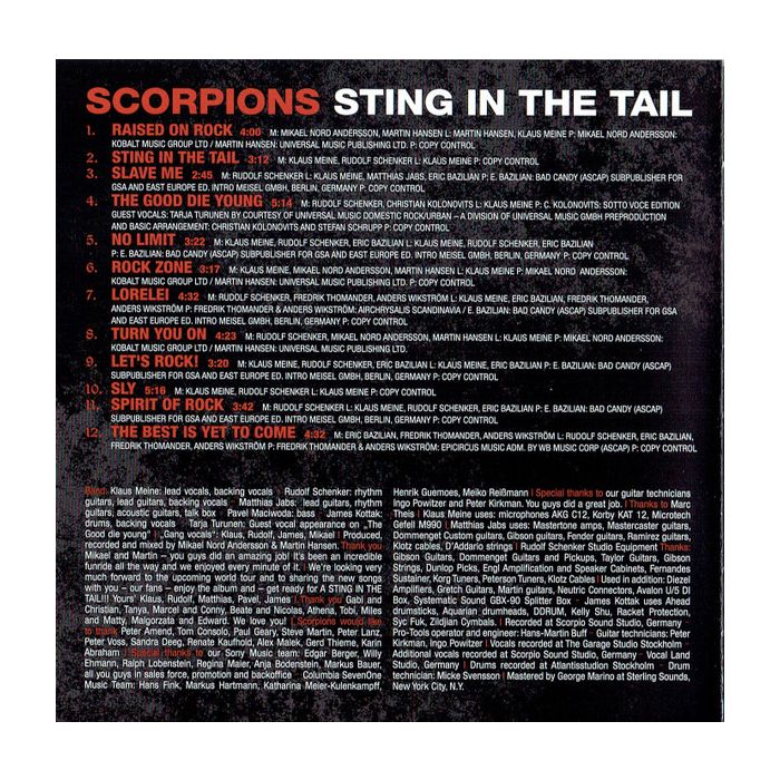 Scorpions - Sting In The Tail