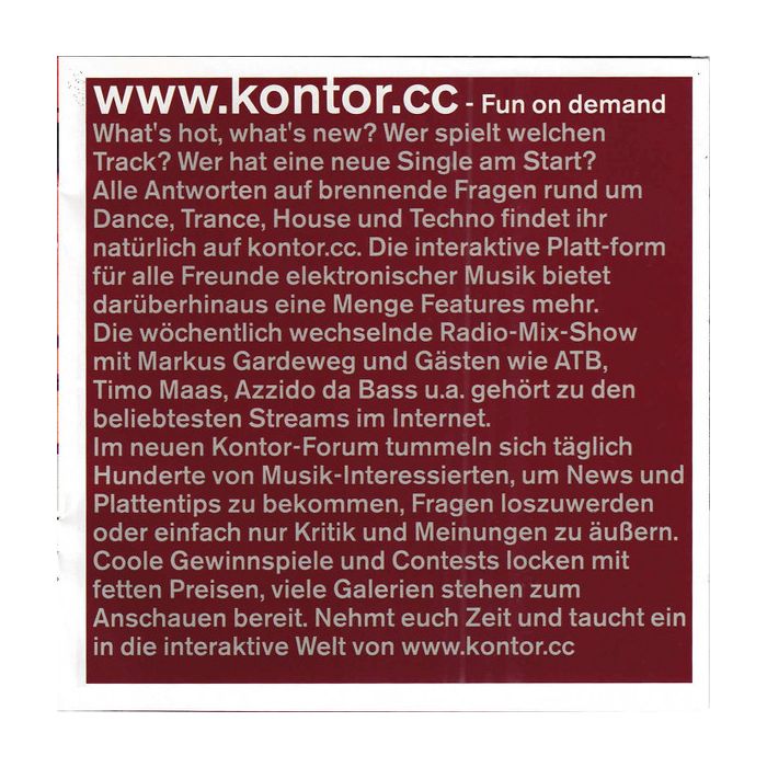 Various - Kontor - Top Of The Clubs Volume 12