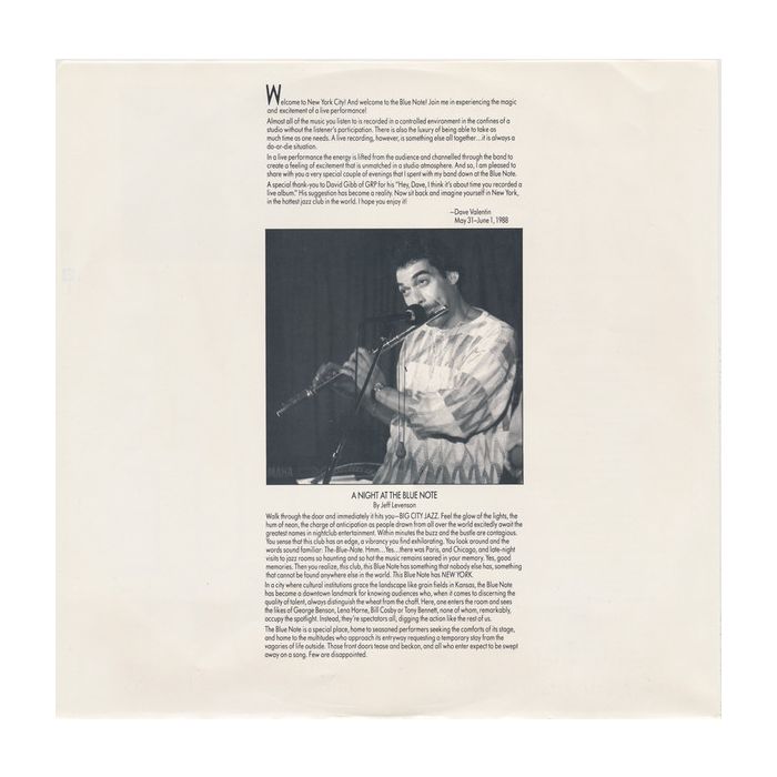Dave Valentin - Live At The Blue Note