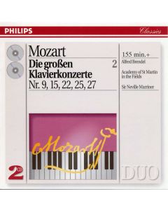 Wolfgang Amadeus Mozart - Alfred Brendel , The Academy Of St. Martin-in-the-Fields , Sir Neville Marriner - The Great Piano Concertos, Vol. 2: Nos. 9, 15, 22, 15, 27