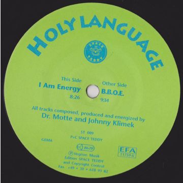 Holy Language - I Am Energy / B.B.O.E.