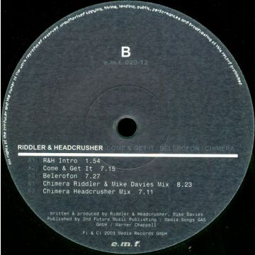 Riddler & Headcrusher - Come & Get It / Belerofon / Chimera