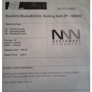 Neonkind - Building Breaks EP