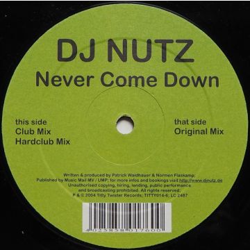 DJ Nutz - Never Come Down